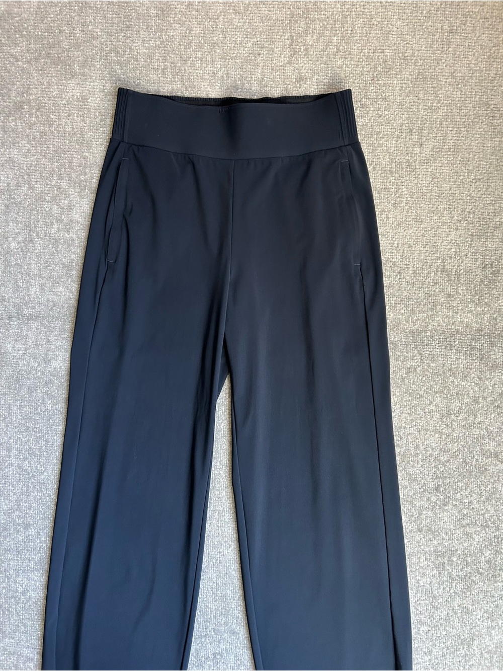 NWOT Athleta Navy Blue Wide Leg Size Medium Cosmic Pants - Picture 5 of 15